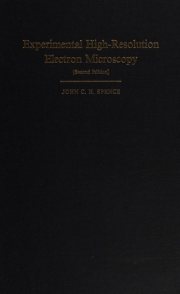 Couverture : Experimental high-resolution electron microscopy