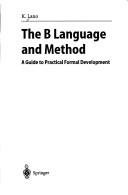 Couverture : The B language and method