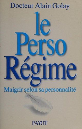 Couverture : Le perso-régime