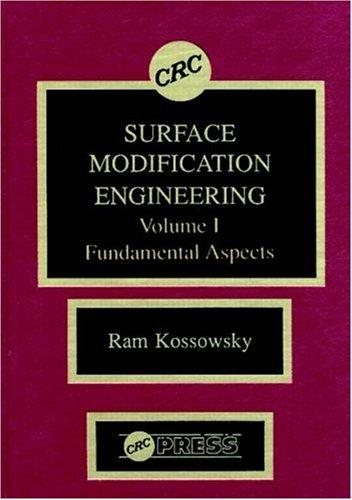 Couverture : Surface modification engineering