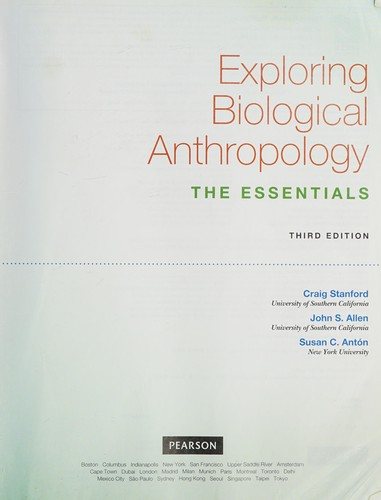 Couverture : Exploring Biological Anthropology
