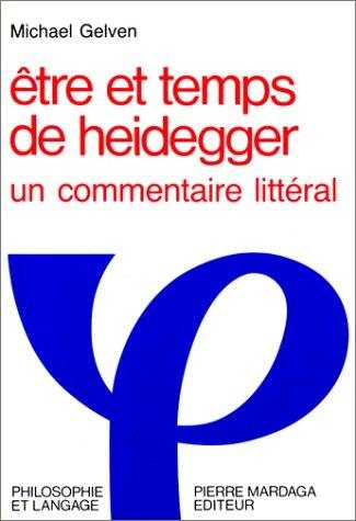Couverture : Etre le temps de heidegger