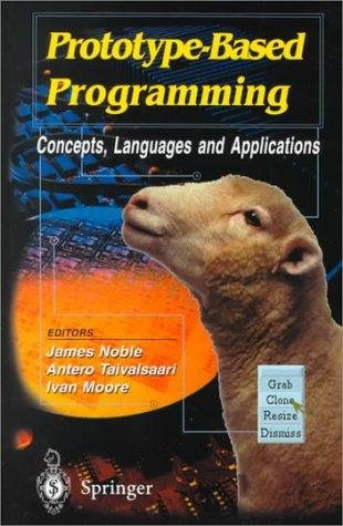Couverture : Prototype-based programming