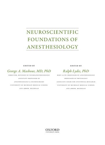 Couverture : Neuroscientific foundations of anesthesiology