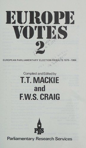 Couverture : Europe votes 2