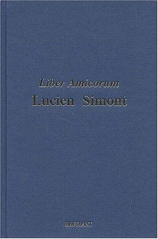 Couverture : Liber Amicorum Lucien Simont