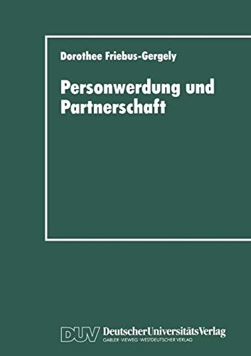 Couverture : Personwerdung und Partnerschaft