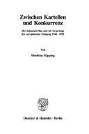 Couverture : Zwischen Kartellen und Konkurrenz