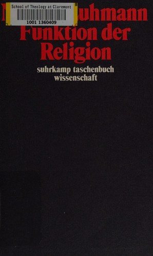 Couverture : Funktion der Religion