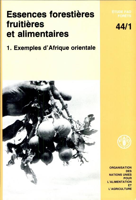 Couverture : Essences forestières fruitières et alimentaires