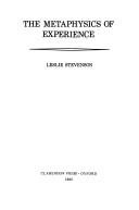 Couverture : The metaphysics of experience
