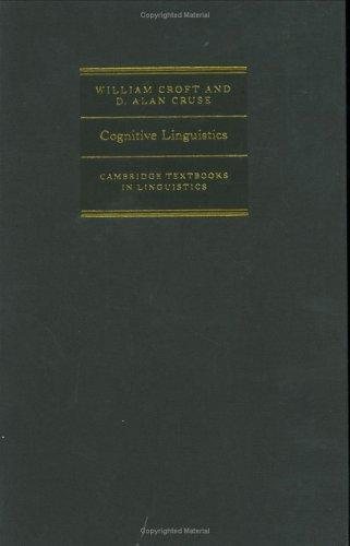 Couverture : Cognitive Linguistics (Cambridge Textbooks in Linguistics)