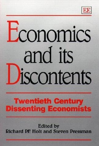 Couverture : Economics and its discontents