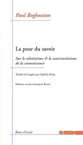 Couverture : La Peur du savoir