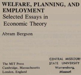 Couverture : Welfare, planning, and employment
