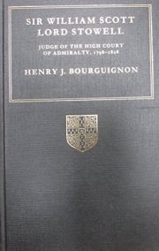 Couverture : Sir William Scott, Lord Stowell, judge of the High Court of Admiralty, 1798-1828
