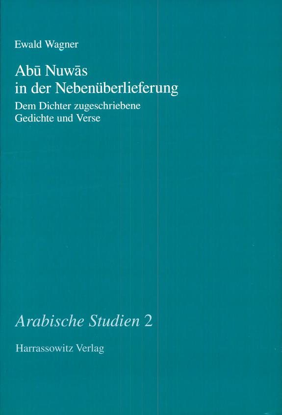 Couverture : Abu Nuwas in der Nebenuberlieferung