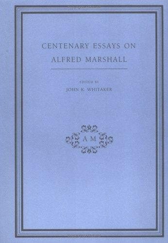 Couverture : Centenary essays on Alfred Marshall