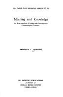Couverture : Meaning and knowledge