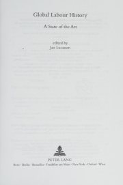 Couverture : Global labour history