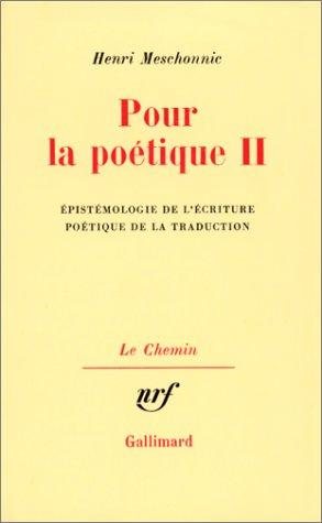 Couverture : Pour la poétique, tome II 