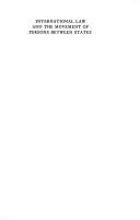 Couverture : International law and the movement of persons between states
