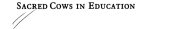 Couverture : Sacred cows in education