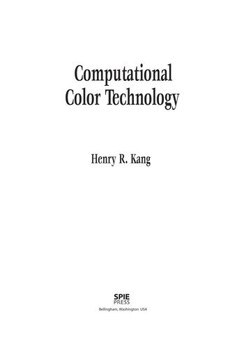 Couverture : Computational color technology
