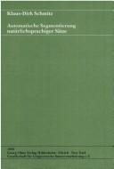 Couverture : Automatische Segmentierung natürlichsprachiger Sätze