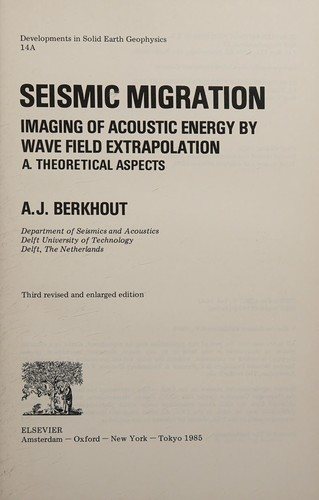 Couverture : Seismic Migration
