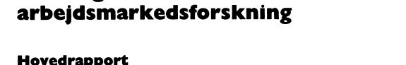 Couverture : IDA, en integreret database for arbejdsmarkedsforskning