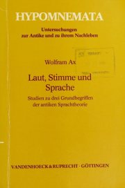 Couverture : Laut, Stimme und Sprache