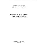 Couverture : Estilo y géneros periodísticos