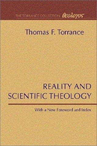 Couverture : Reality and Scientific Theology