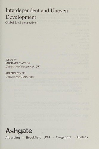 Couverture : Interdependent and uneven development