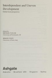 Couverture : Interdependent and uneven development