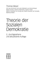 Couverture : Theorie der sozialen Demokratie