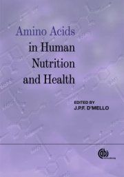 Couverture : Amino acids in human nutrition and health