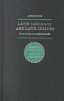 Couverture : Latin language and Latin culture