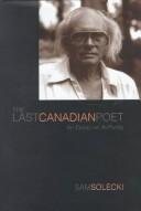 Couverture : The last Canadian poet