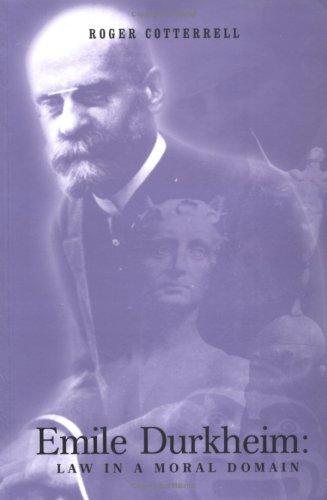 Couverture : Émile Durkheim