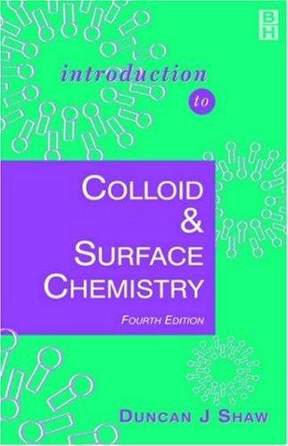 Couverture : Introduction to colloid and surface chemistry