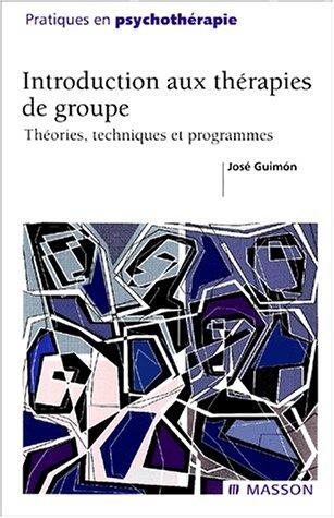 Couverture : Introduction aux therapies de groupe