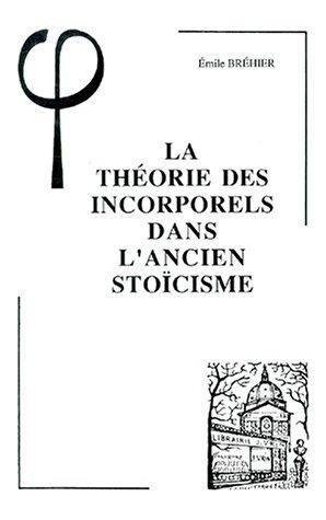Couverture : Théorie des Incorporels dans l'ancien stoïcisme