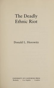 Couverture : The deadly ethnic riot