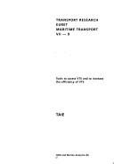 Couverture : Tools to access VTS and to increase the efficiency of VTS