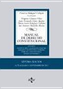 Couverture : Manual de derecho constitucional / Constitutional Law Manual