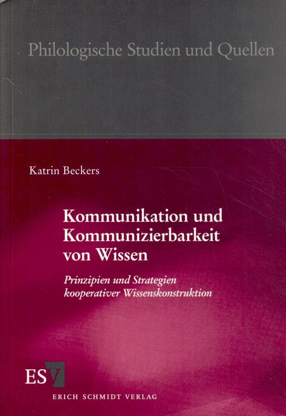 Couverture : Kommunikation und Kommunizierbarkeit von Wissen
