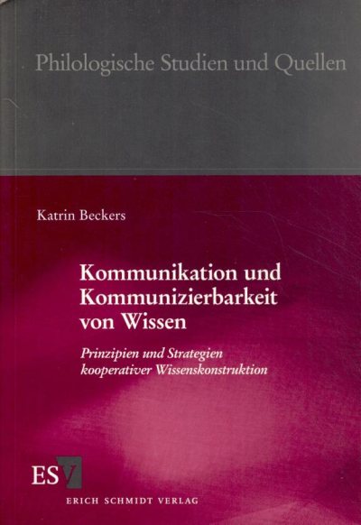 Couverture : Kommunikation und Kommunizierbarkeit von Wissen