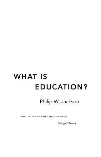 Couverture : What is education?